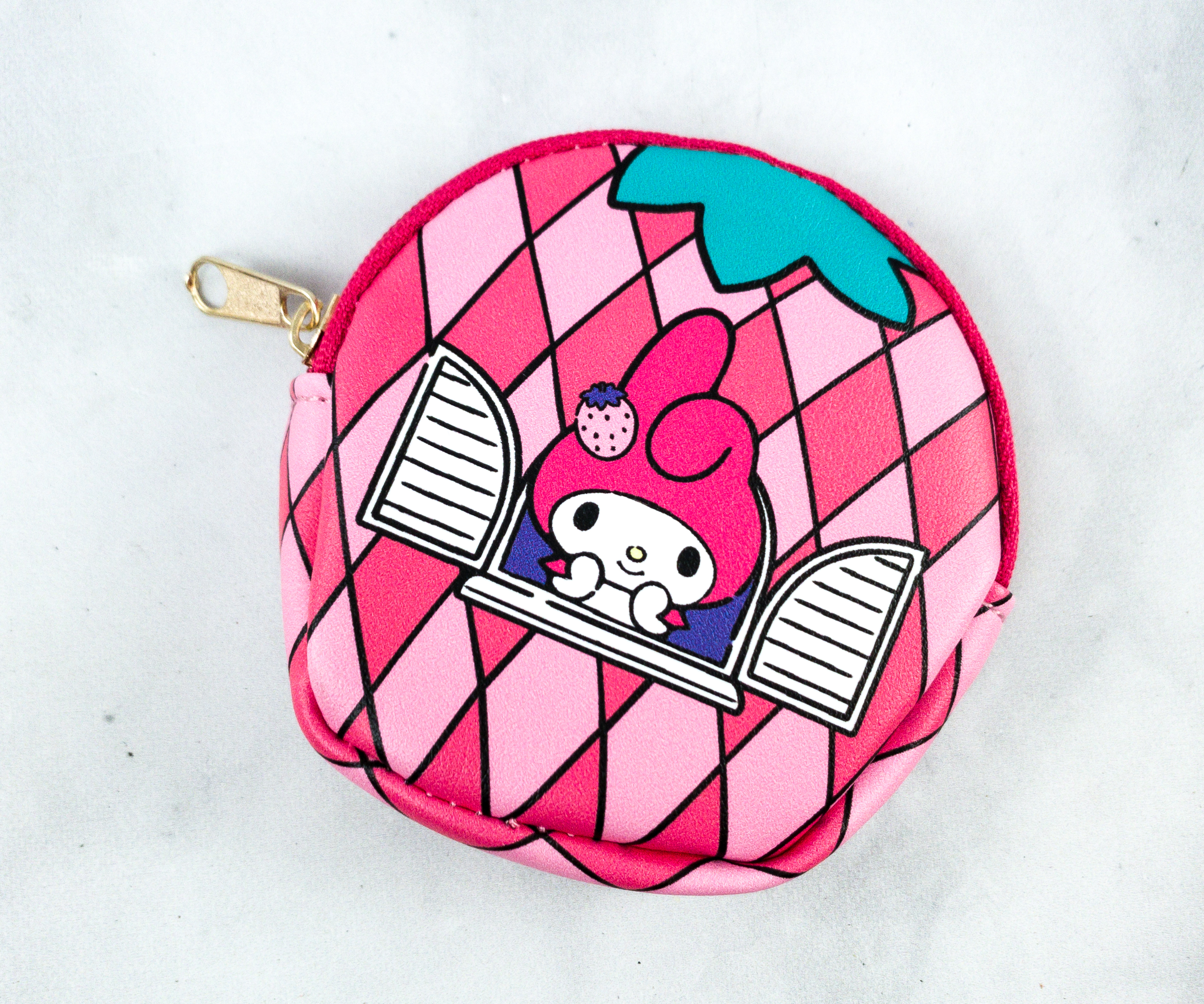 My Melody Allover Print Pink Shoulder Bag with My Melody/Hello Kitty Keychain