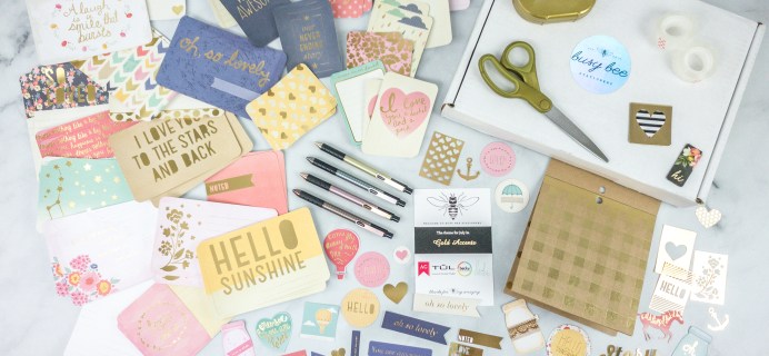 Busy Bee Stationery July 2020 Subscription Box Review