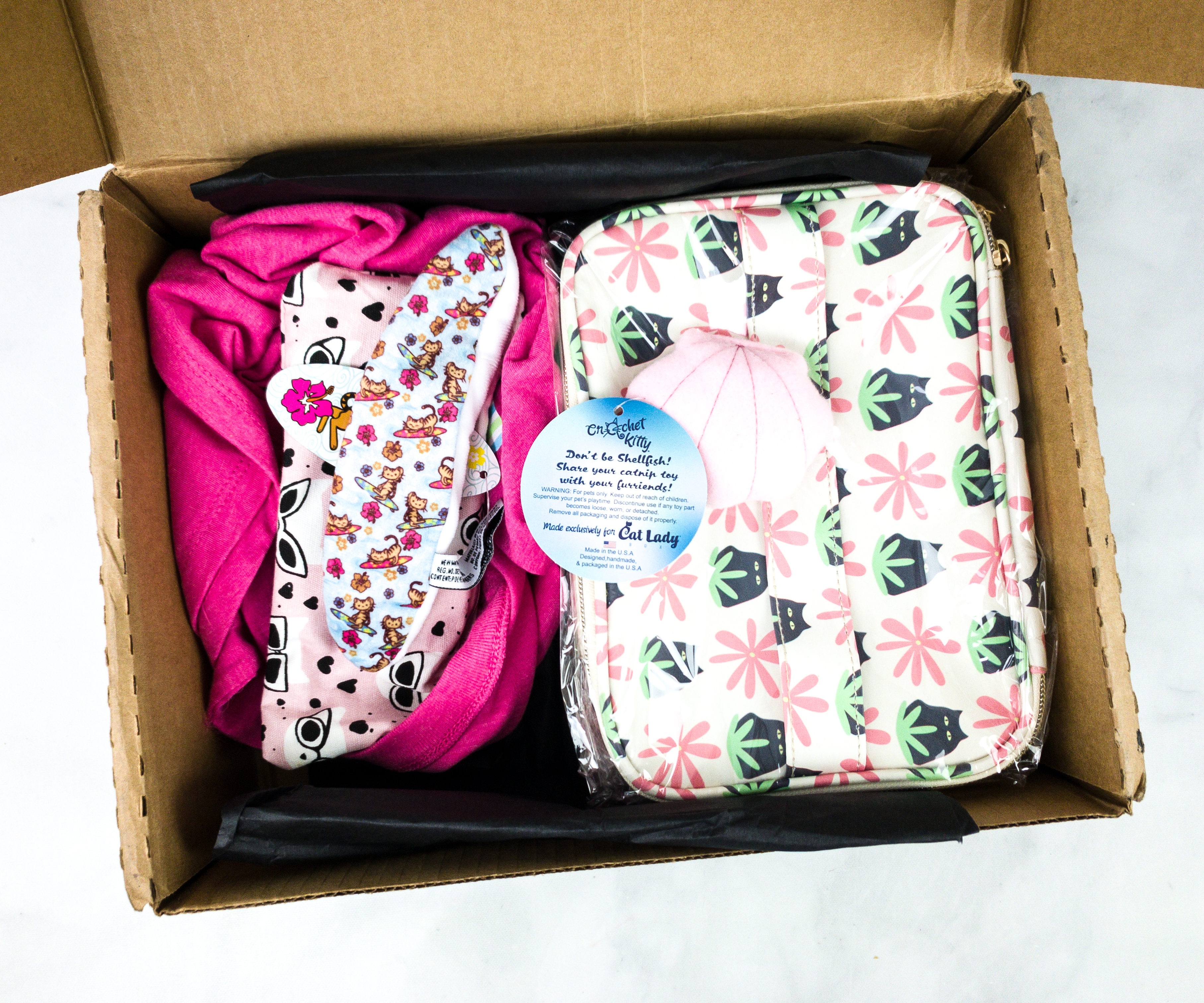 Cat Lady Box July 2020 Subscription Box Review PURR PARADISE hello