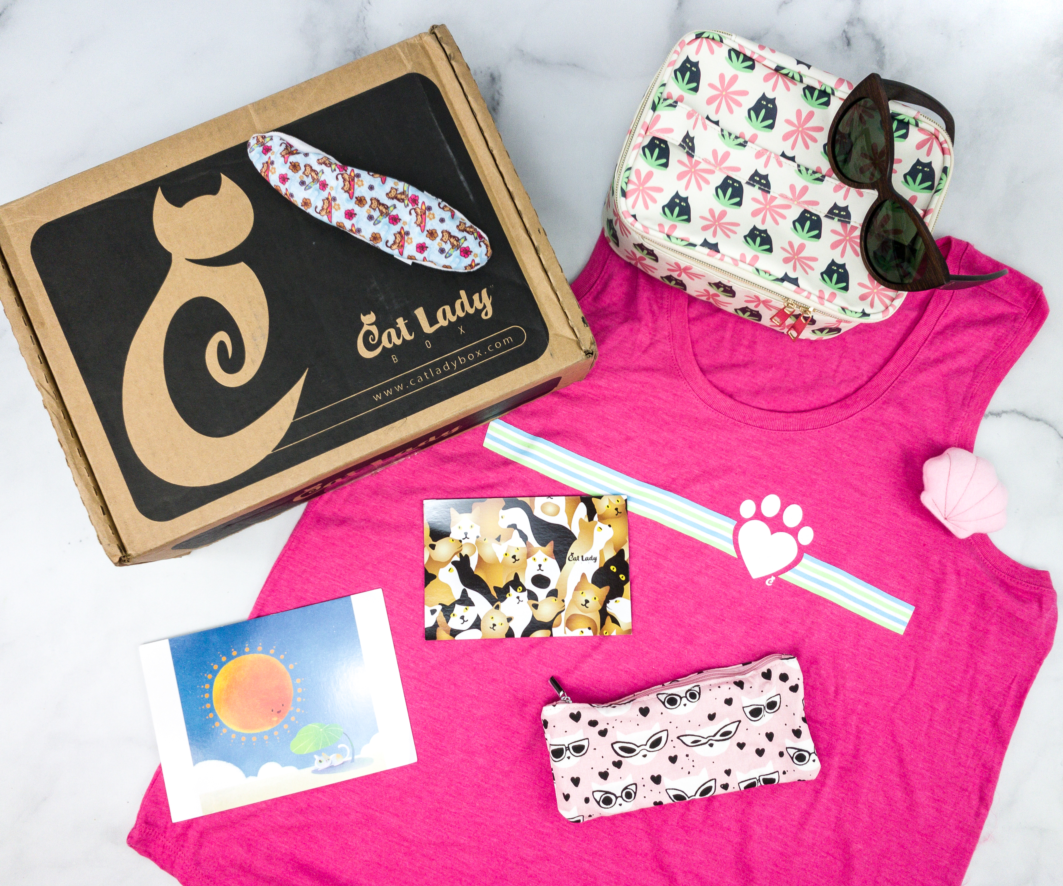 Cat Lady Box July 2020 Subscription Box Review PURR PARADISE Hello