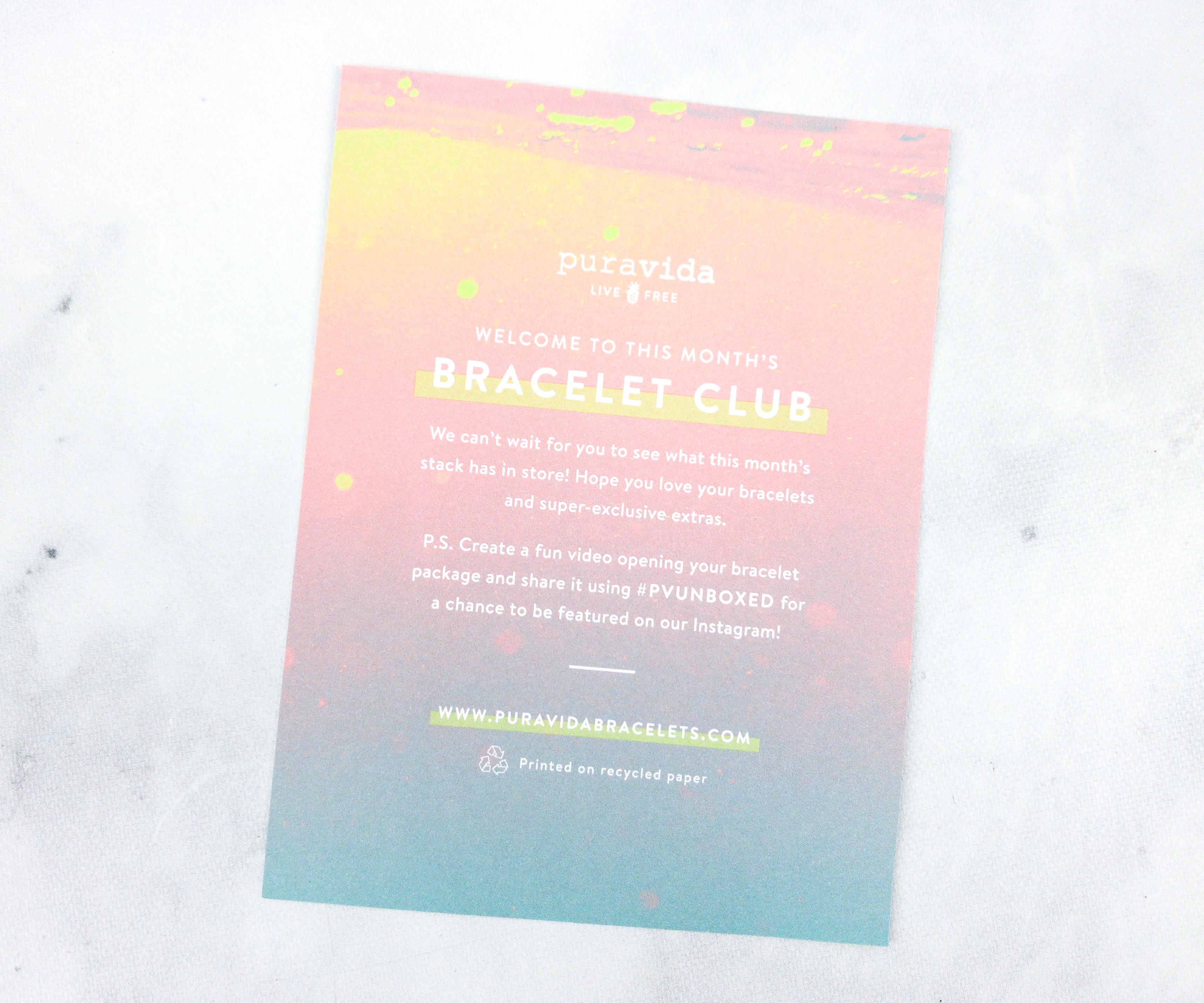 Pura Vida Bracelets Club July Review Coupon Hello Subscription