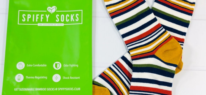 Spiffy Socks August 2020 Subscription Box Review + Coupon