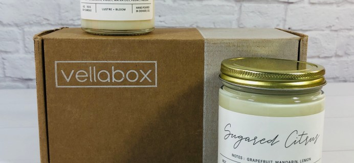 Vellabox Candle Subscription Box Review + Coupon – July 2020