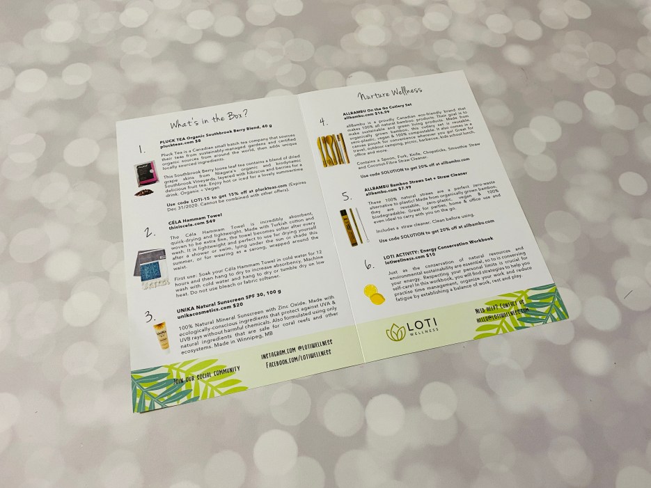 Loti Wellness Box Review + Coupon August 2020 Hello Subscription