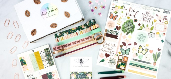 Busy Bee Stationery August 2020 Subscription Box Review