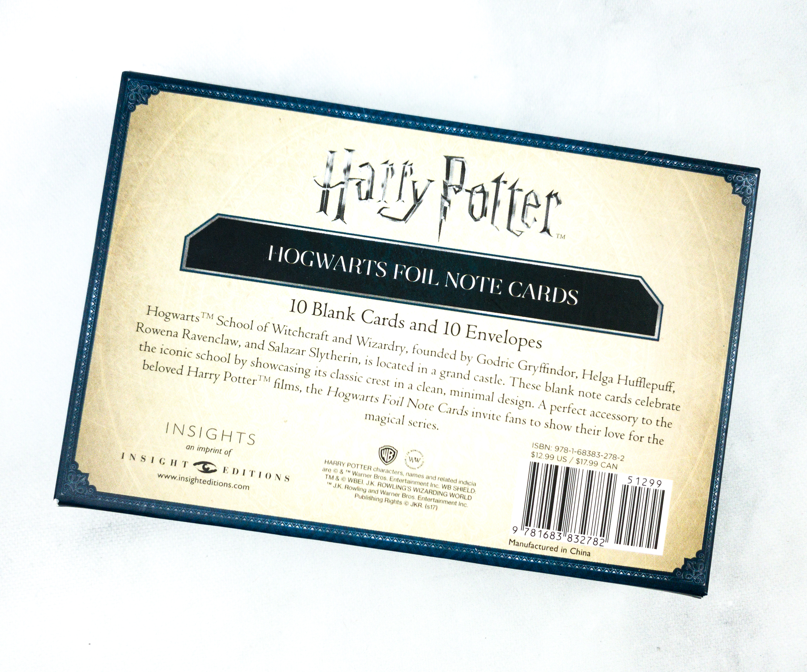 Harry Potter: Ravenclaw Foil Note Cards (Set of 10)