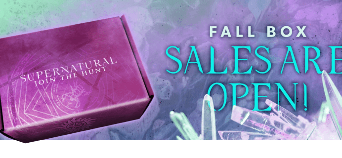 Supernatural Box Fall 2020 Sales Open Now!