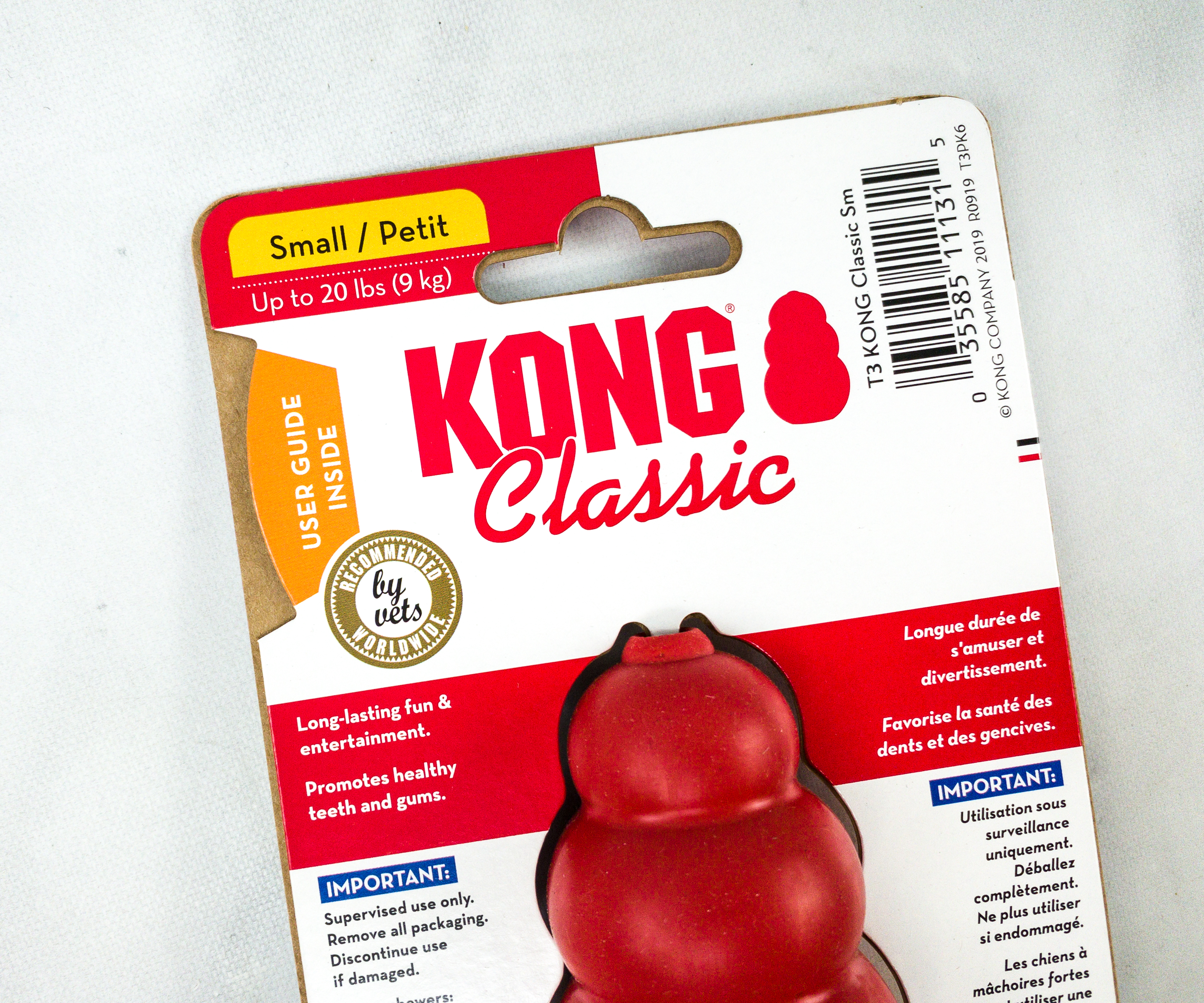 GOODY BOX x KONG Classic Dog Toys & Treats, Small 