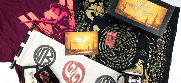 Loot Sci-Fi by Loot Crate July 2020 Subscription Box Review + Coupon – WESTWORLD