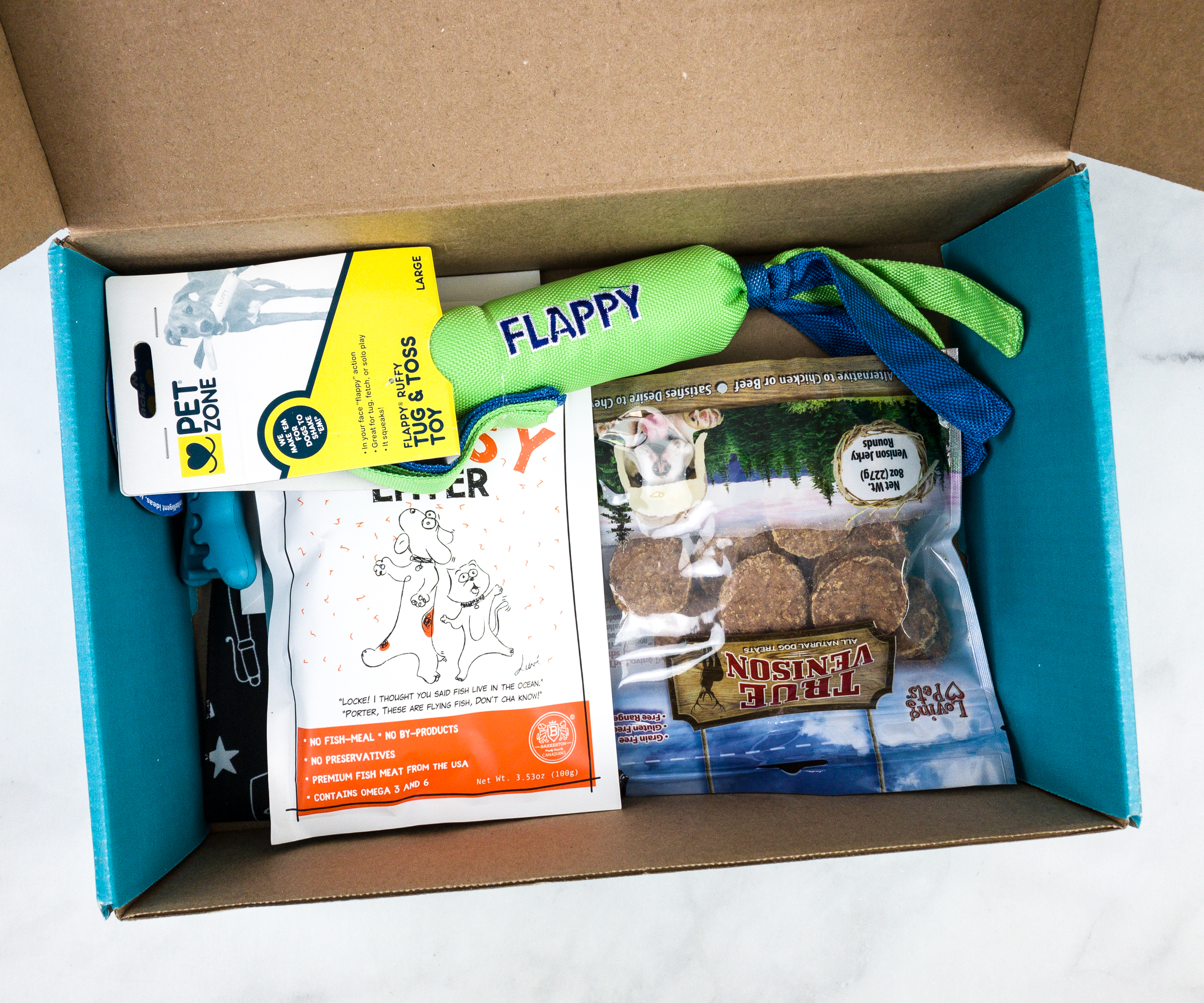 Pet Treater Deluxe Dog Pack August 2020 Subscription Box