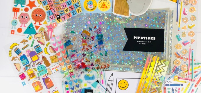 Pipsticks Kids Club Classic August 2020 Subscription Box Review + Coupon!