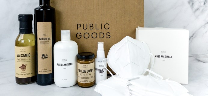 Public Goods Subscription Box Review + Coupon – August 2020