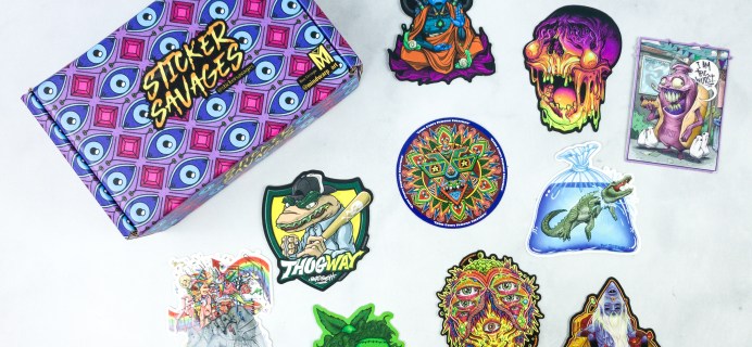 Sticker Savages August 2020 Subscription Box Review + Coupon