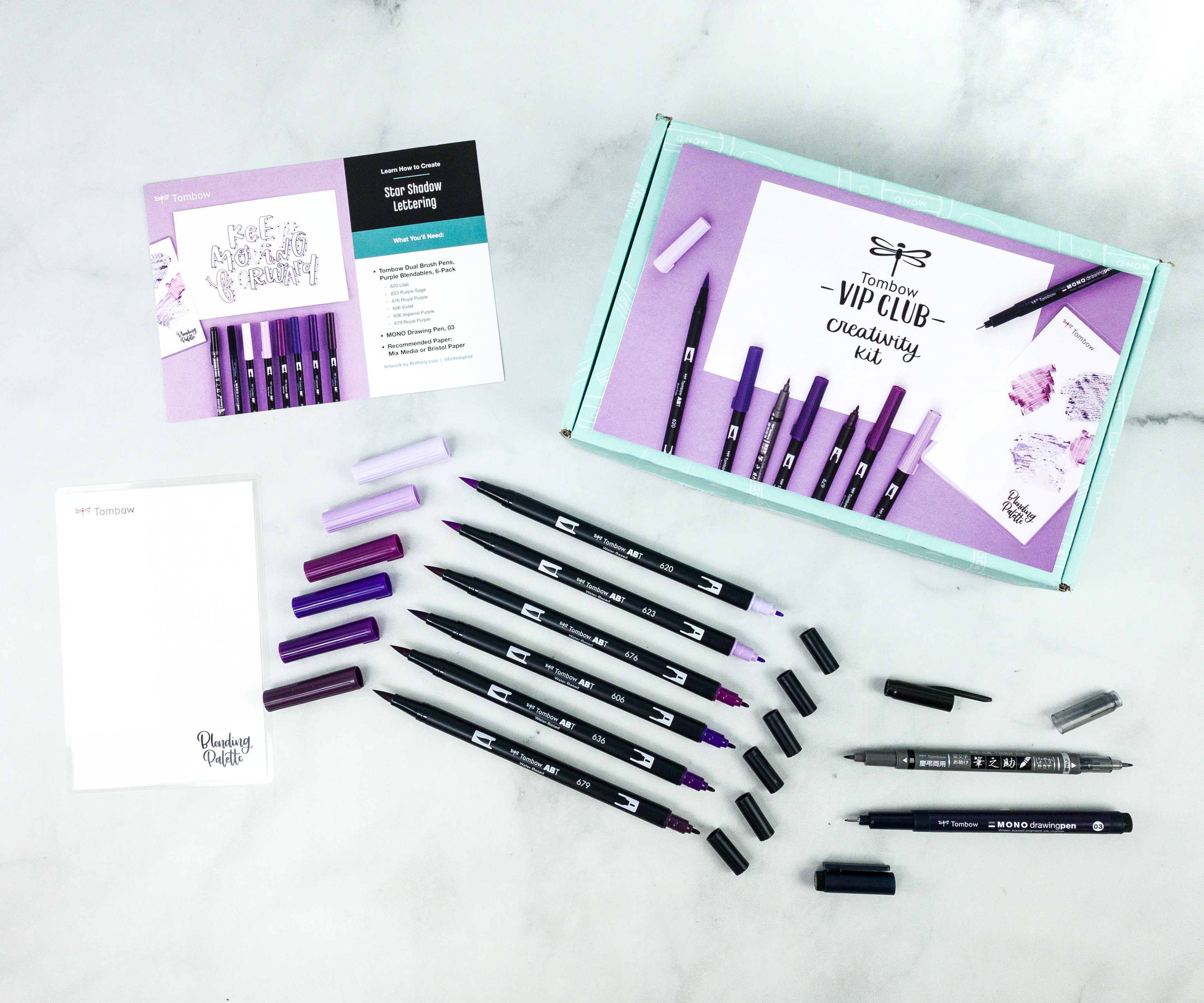 Tombow Creativity Kit Star Shadow Lettering!