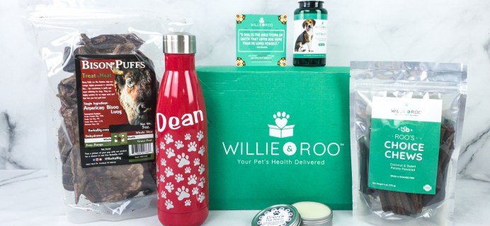 Willie & Roo August 2020 Subscription Box Review + Coupon