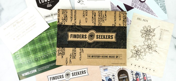 Finders Seekers Subscription Box Review + Coupon – UNITED KINGDOM