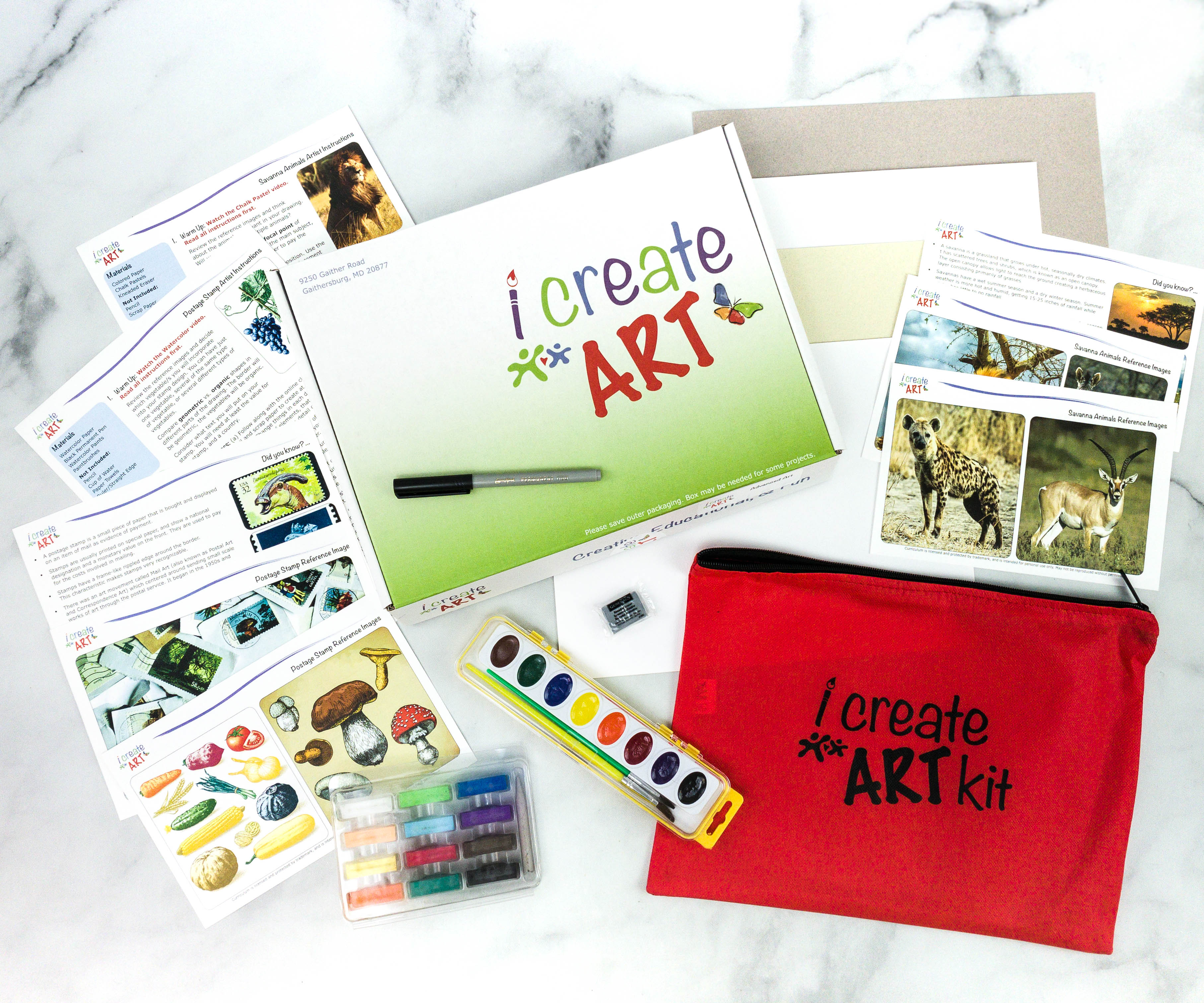 I Create Art Kit Subscription Box Review + Coupon - POSTAGE STAMP ...