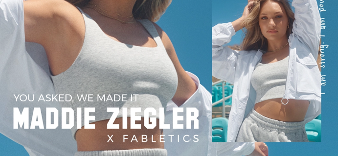 New Fabletics x Maddie Ziegler Collection Available Now + New Member Coupon!