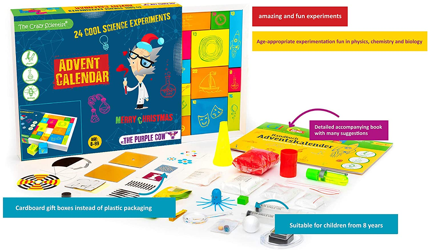 The Crazy Scientist Advent Calendar 24 Cool Science Experiments