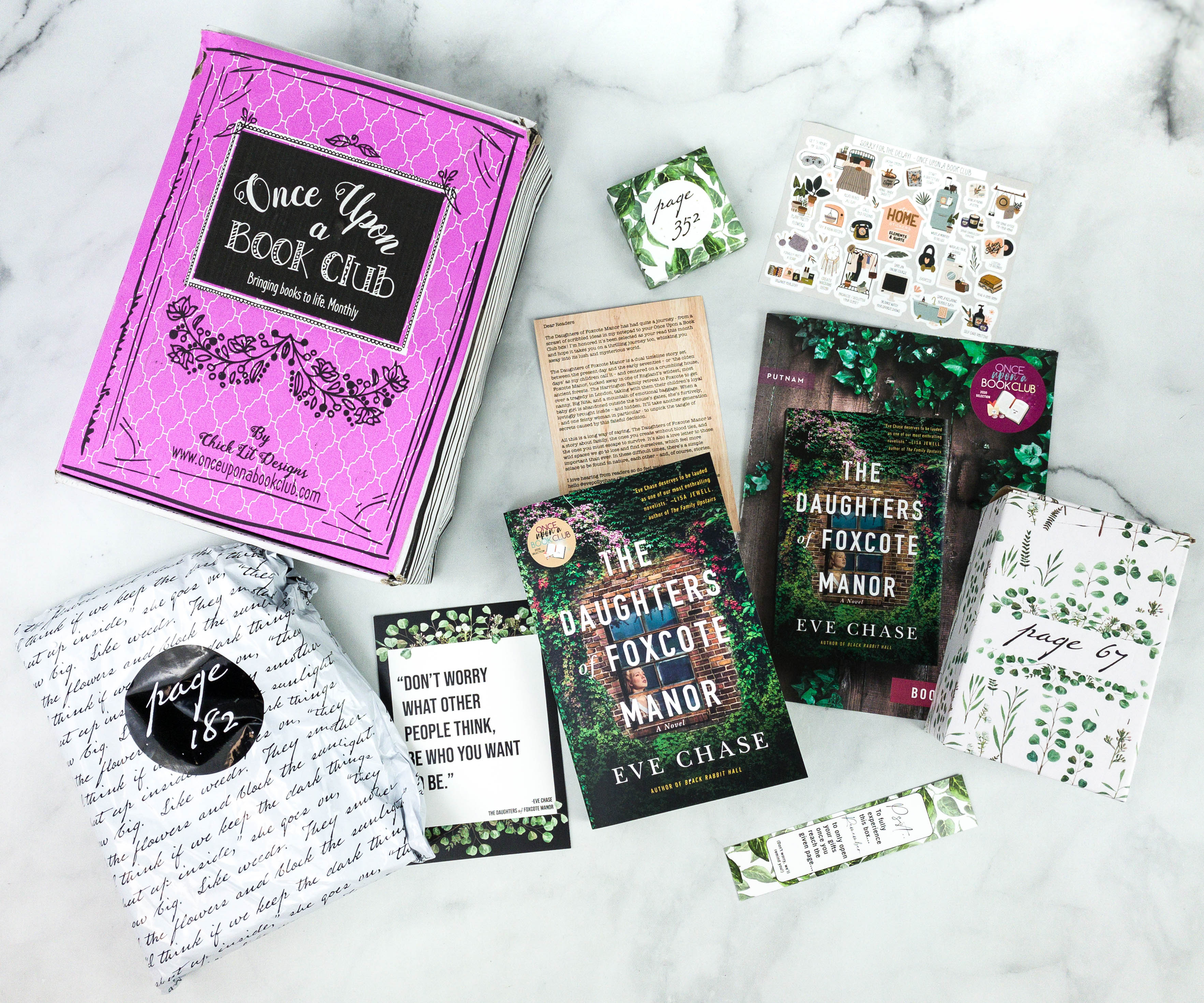 Once Upon A Book Club August 2020 Subscription Box Review Coupon   Once Upon A Book Club September 2020 5 