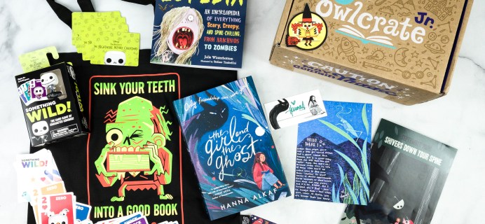 OwlCrate Jr. September 2020 Box Review & Coupon – SHIVERS DOWN YOUR SPINE!