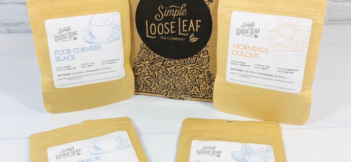 Simple Loose Leaf Tea September 2020 Subscription Box Review + Coupon!