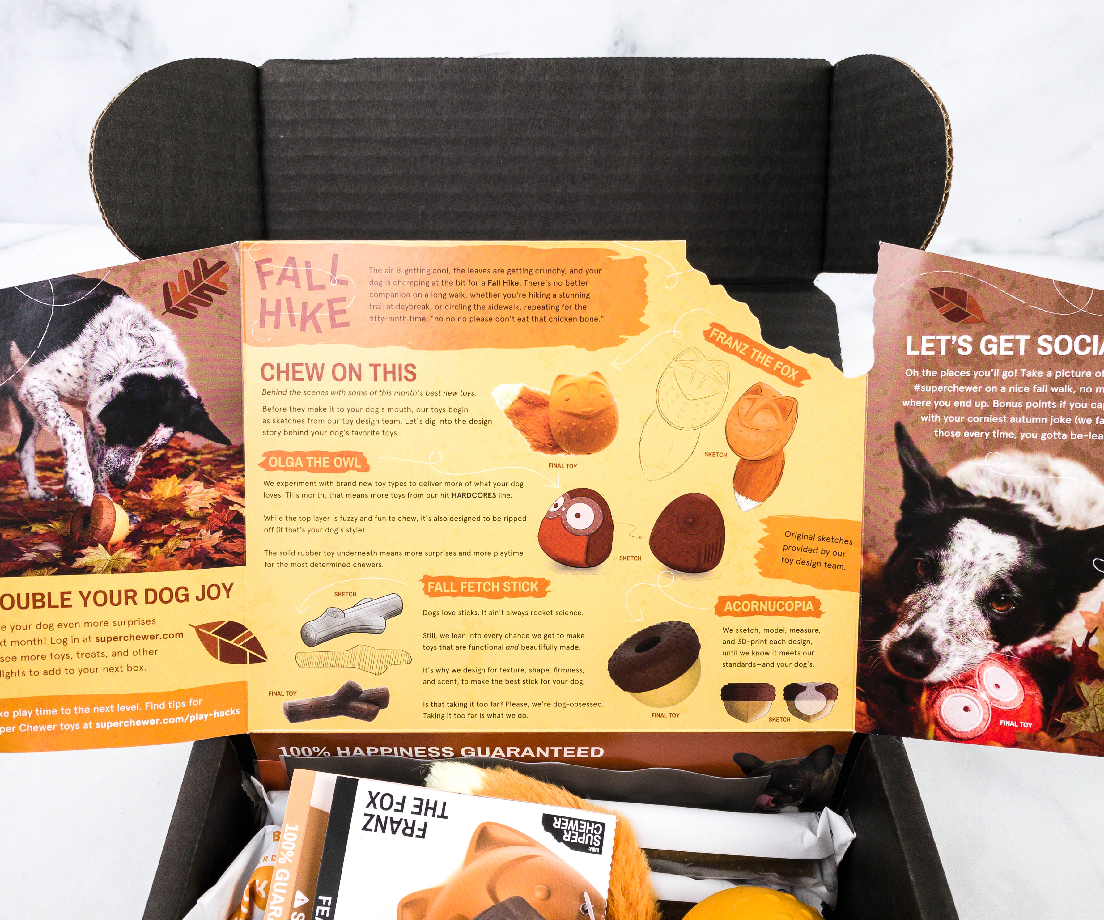 super chewer fall hike box