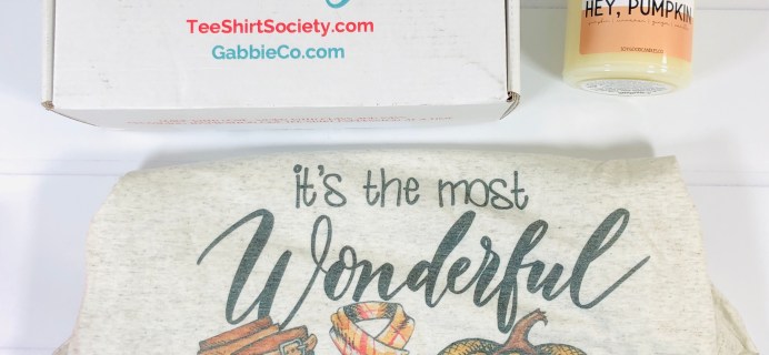 Tee Shirt Society by Gabbie + Co. September 2020 Subscription Box Review