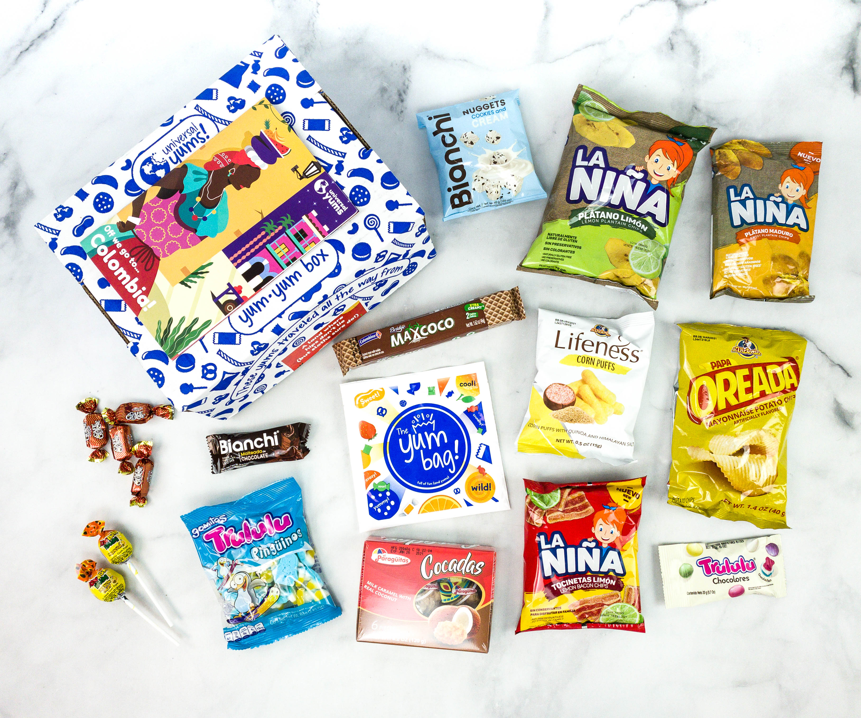 Universal Yums Subscription Box Review + Coupon COLOMBIA Hello