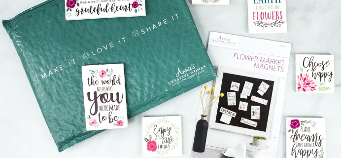 Annie’s Creative Woman Kit-of-the-Month Club Review + Coupon – FLOWER MARKET MAGNETS