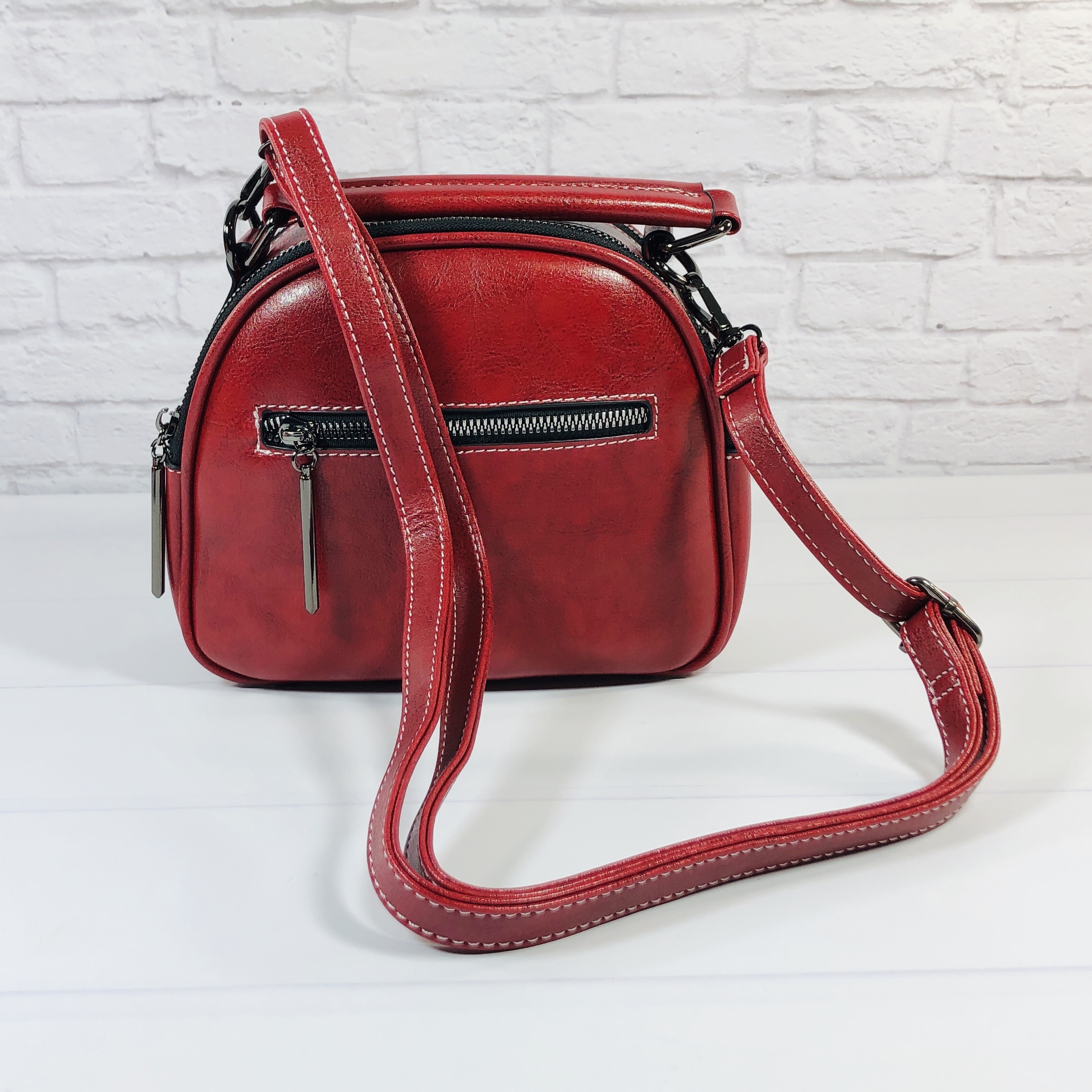 Amour Bag – Natural and Red