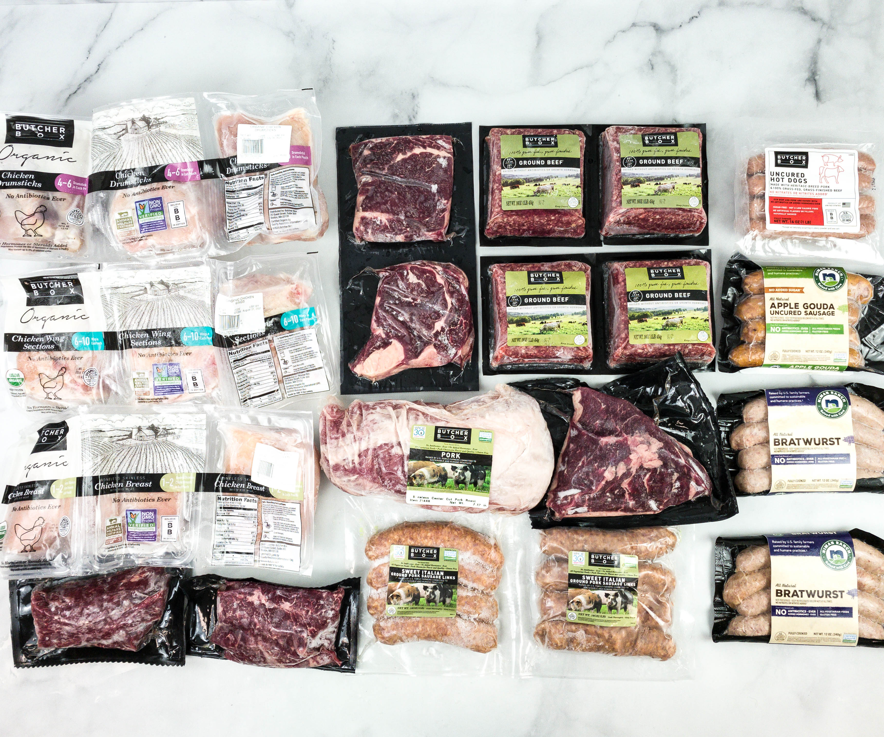 Butcher Box September 2020 Subscription Box Review - BEEF & PORK BOX ...