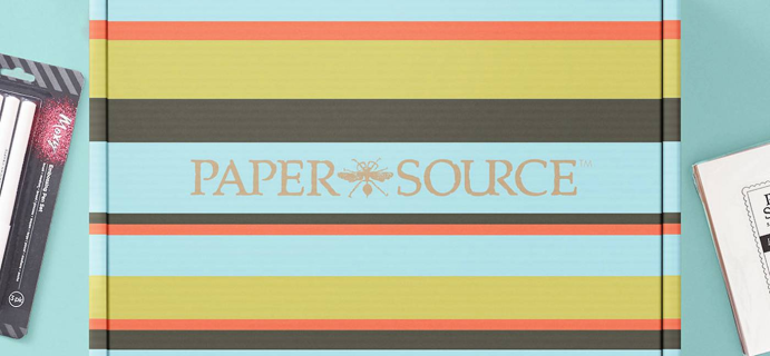 Paper Source Creativity Subscription Box Available Now + October 2020 Full Spoilers!