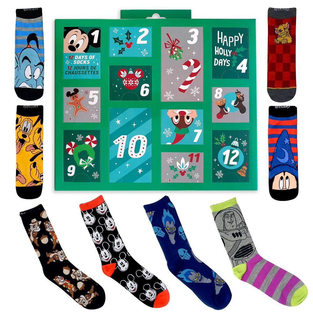 Shopdisney 2020 Disney Socks Advent Calendars Now Available Hello Subscription