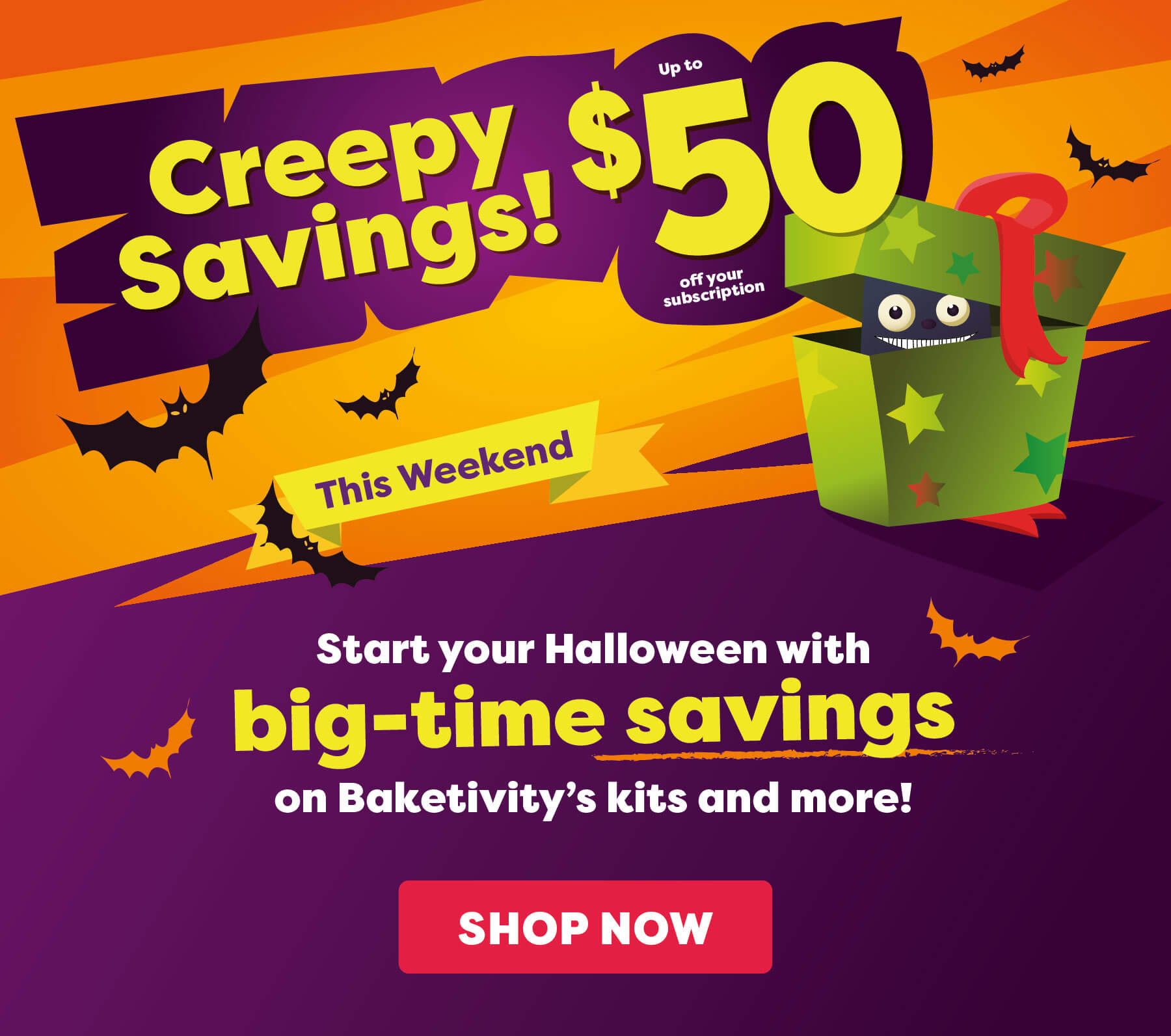 Baketivity Halloween Sale: Get Up To $50 Off! - Hello Subscription