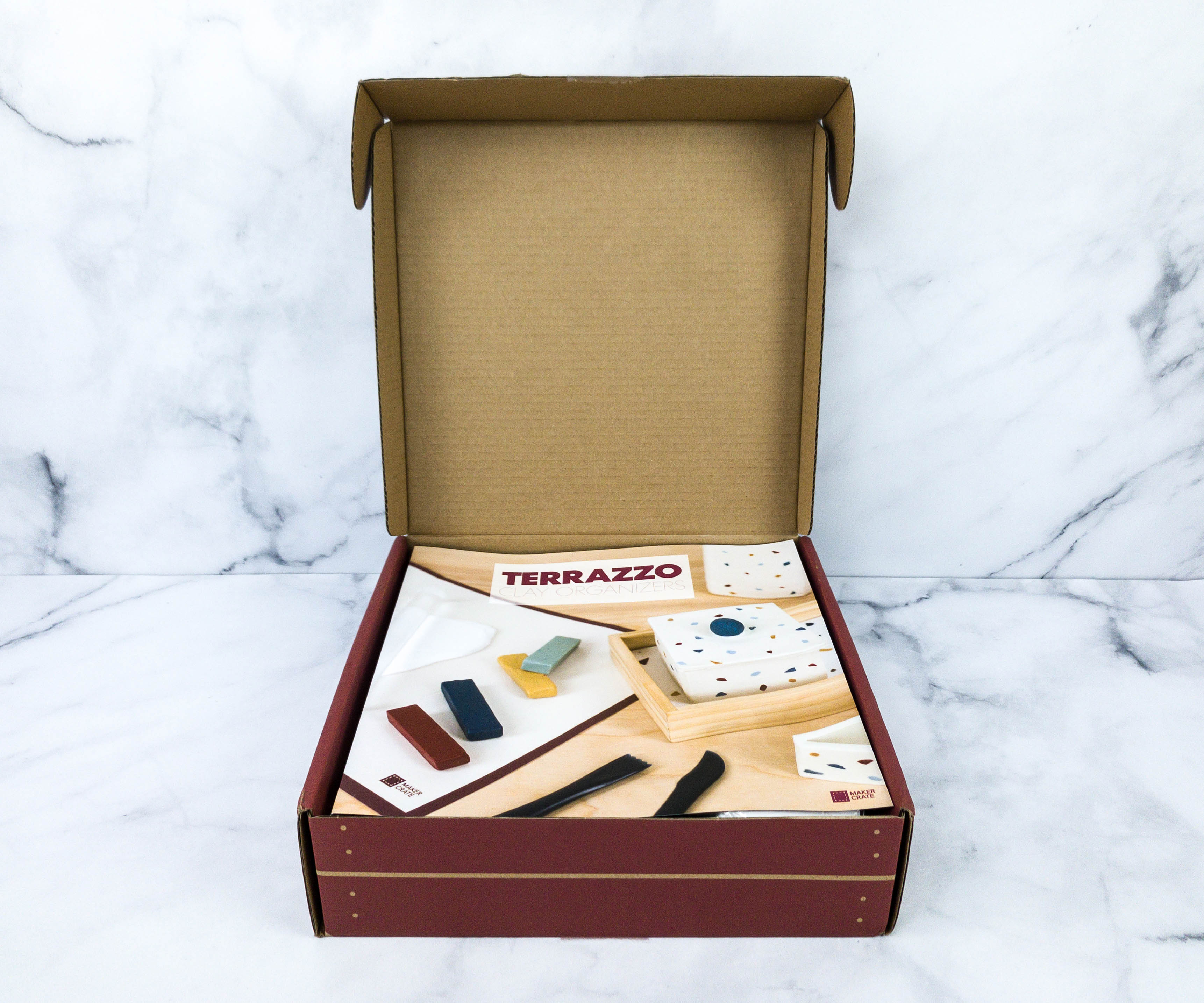 Maker Crate Review + Coupon - TERAZZO CLAY ORGANIZERS - Hello