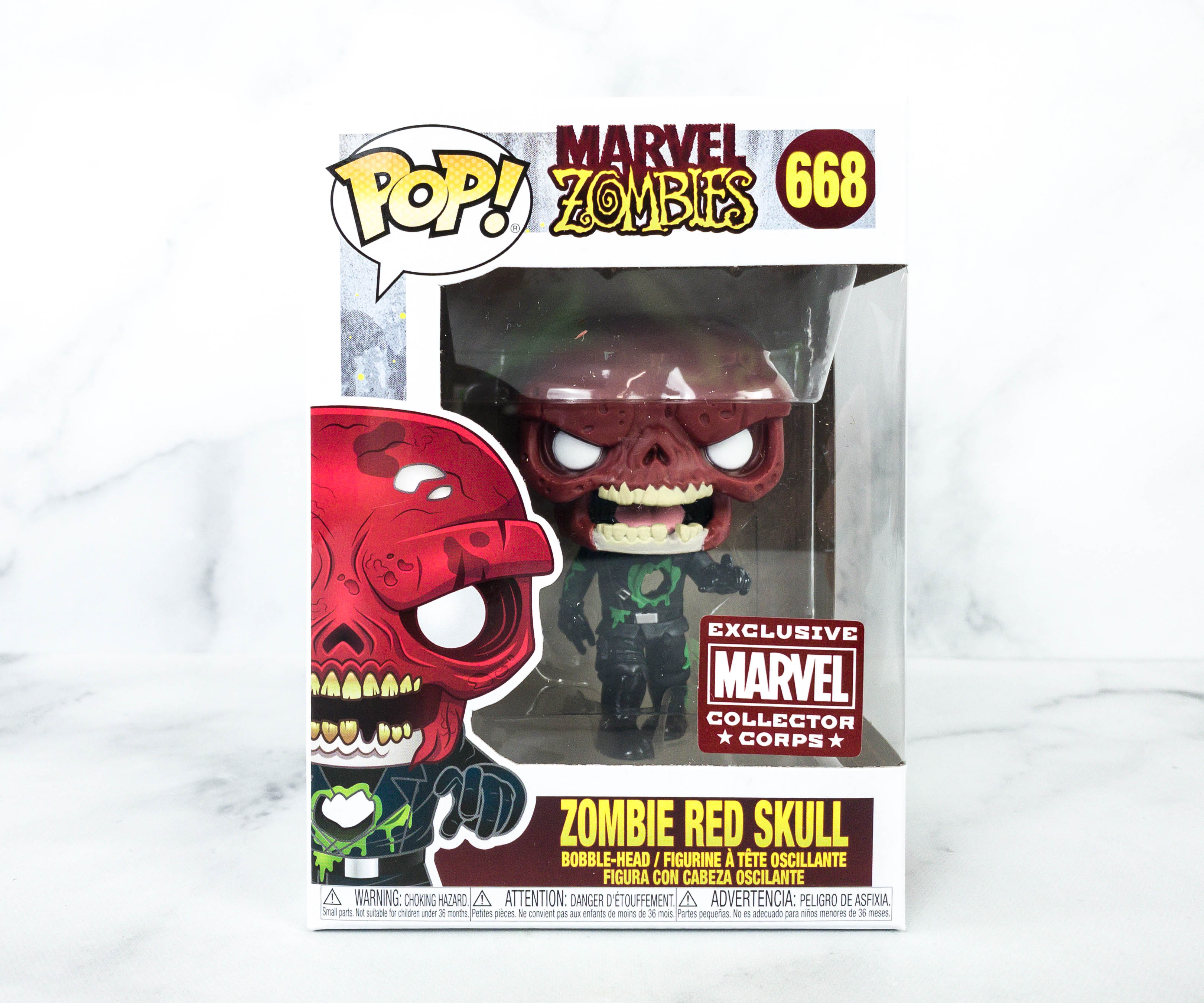 Funko Pop! Marvel Zombies Deadpool with Headpool Collector Corps Exclusive  Figure #667 - US