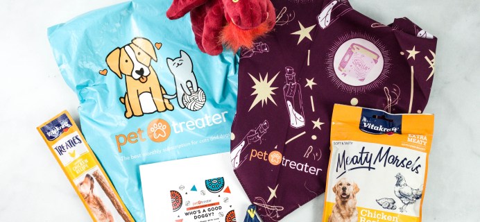 Pet Treater Dog Pack October 2020 Subscription Box Review + Coupon