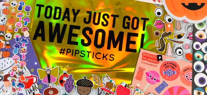 Pipsticks Kids Club Classic October 2020 Subscription Box Review + Coupon!