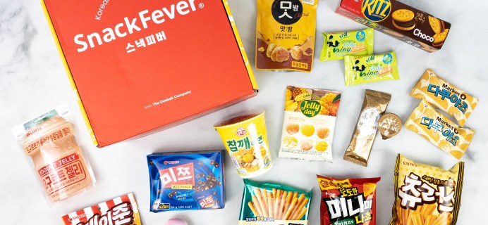 Snack Fever August 2020 Subscription Box Review + Coupon – Deluxe Box!
