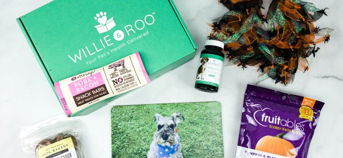 Willie & Roo October 2020 Subscription Box Review + Coupon