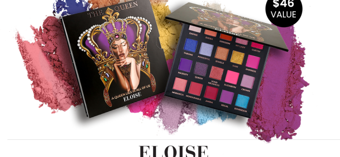 BOXYCHARM Coupon: FREE Eloise The Queen Palette + $10 Popup Credit with November 2020 Box!