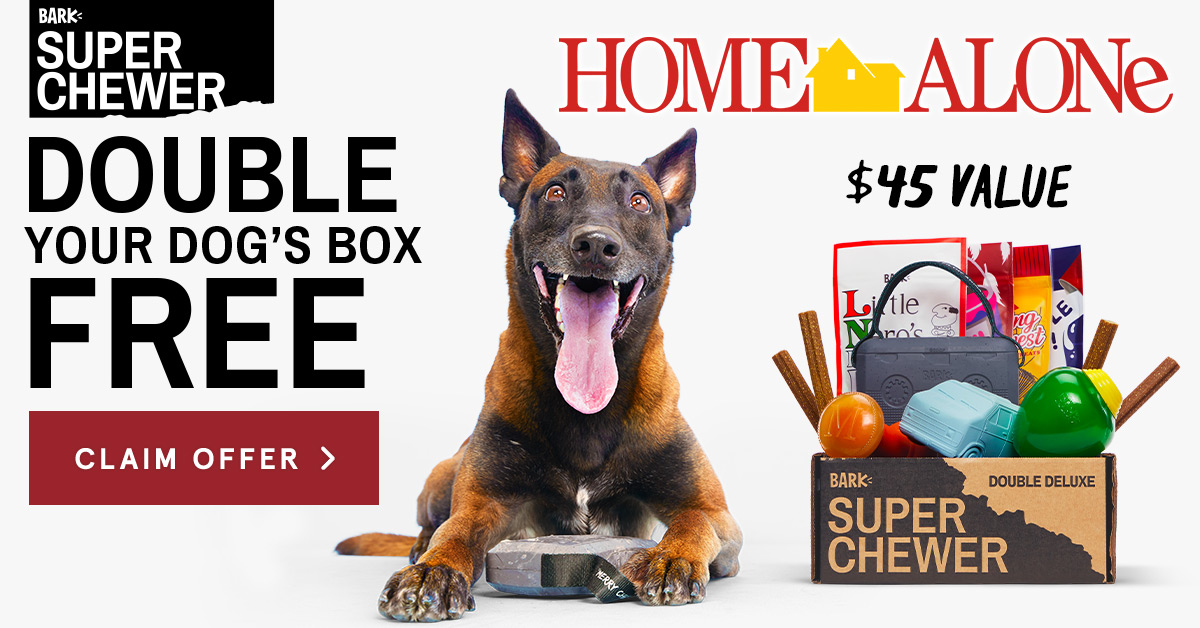 barkbox super chewer home alone