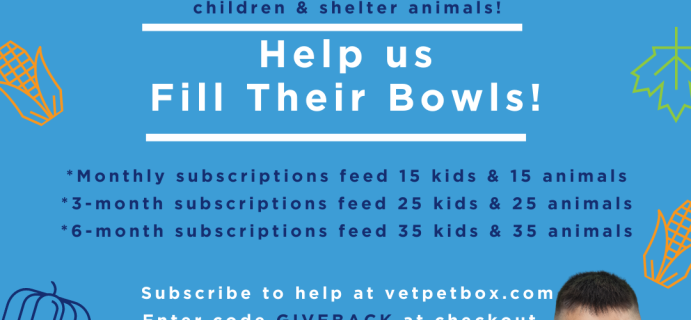VetPet Box Holiday Offer: Make Meal Donations With Every New Subscription!