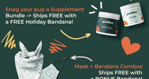 Goodboy Cyber Monday Deal: 20% OFF + FREE Holiday Dog Bandana!