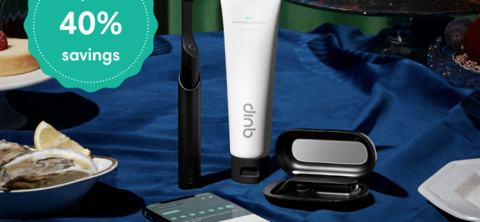 Quip Cyber Monday Coupon: $10 OFF $50+ Orders + Save 40% On All Smart Brush Bundles!