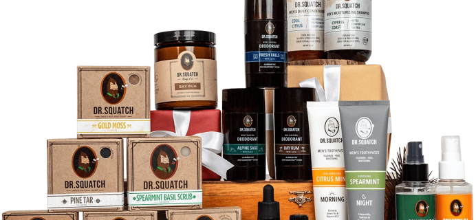 Dr. Squatch Cyber Monday Deal: 50% Off Holiday Bundles, 20% Off Sitewide!