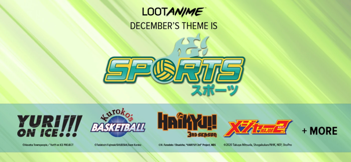 Loot Anime December 2020 Theme Spoilers & Coupon!