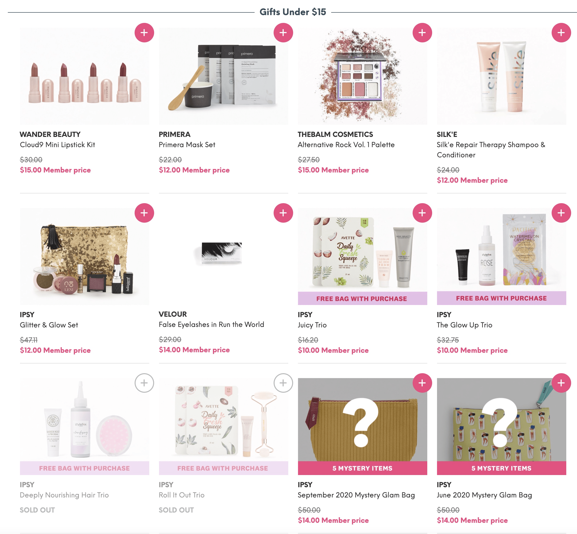 Ipsy Black Friday More Drops Added to Shop! Hello Subscription