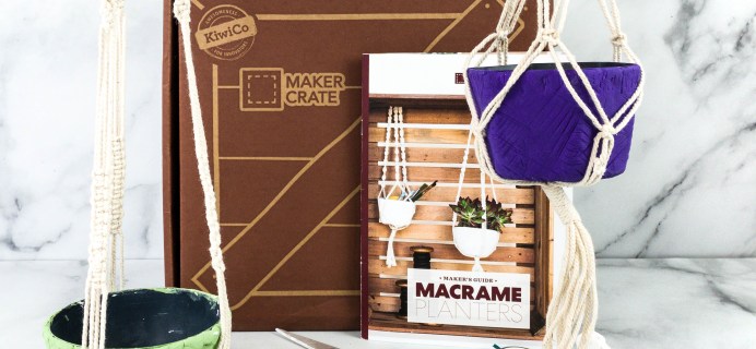 Maker Crate Review + Coupon – MACRAME PLANTERS